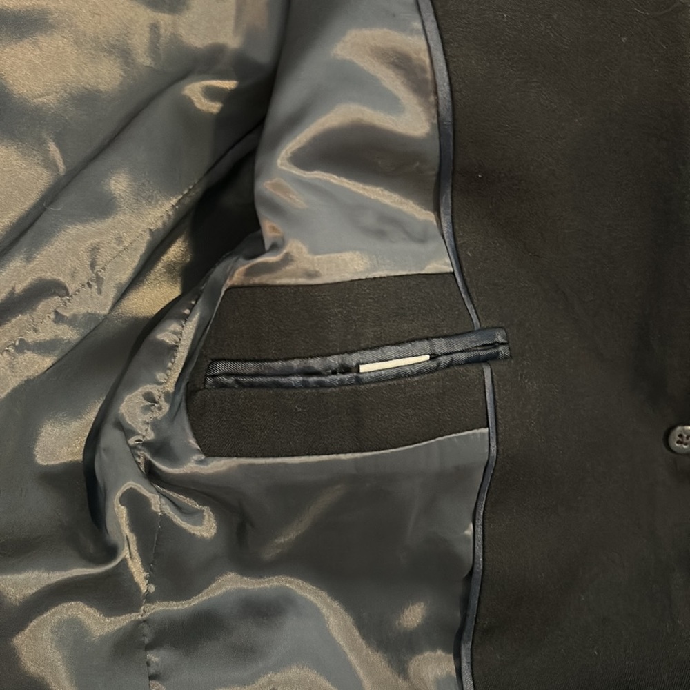 J. Crew Black Puff Sleeve Blazer in Stretchy Cotton, 0 - Picture 9 of 12